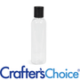 4 oz Clear Bullet with Black Disc Top