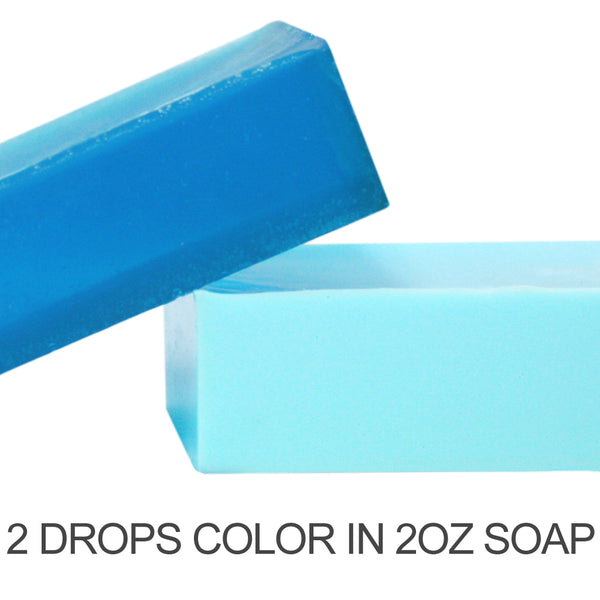 Stained Glass Ocean Blue Liquid Color