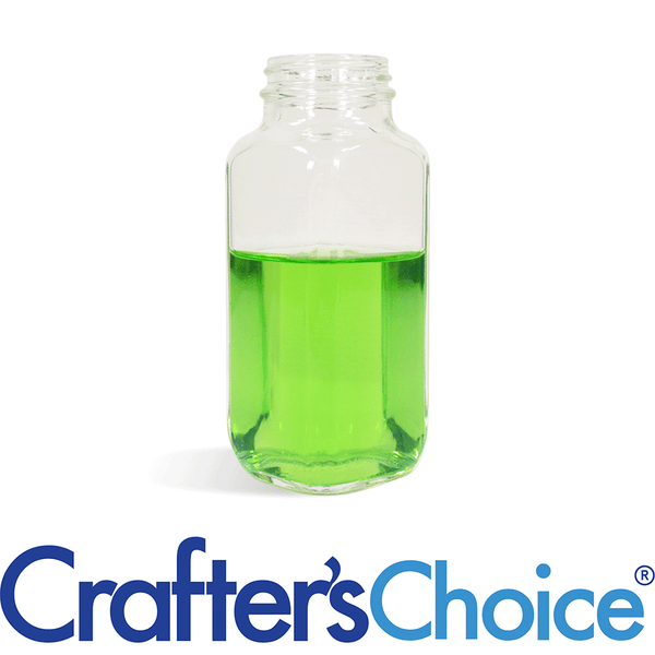 4 oz Clear French Square Glass Bottle 33/400