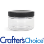 4 oz Clear Heavy Wall & Black Ribbed Top Set - Zoom Thumbnail Media 1