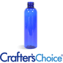 8 oz Blue Bullet Plastic Bottle - 24/410 - Zoom Thumbnail Media 1