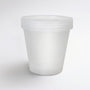 6.7 oz Natural Plastic Pot & Lid Set