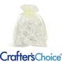 Organza Bag - Ivory (6.5" x 5")