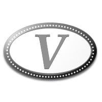 Oval Monogram Mold - Letter V - Zoom Media 1