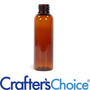 2 oz Amber Bullet Plastic Bottle - 20/410