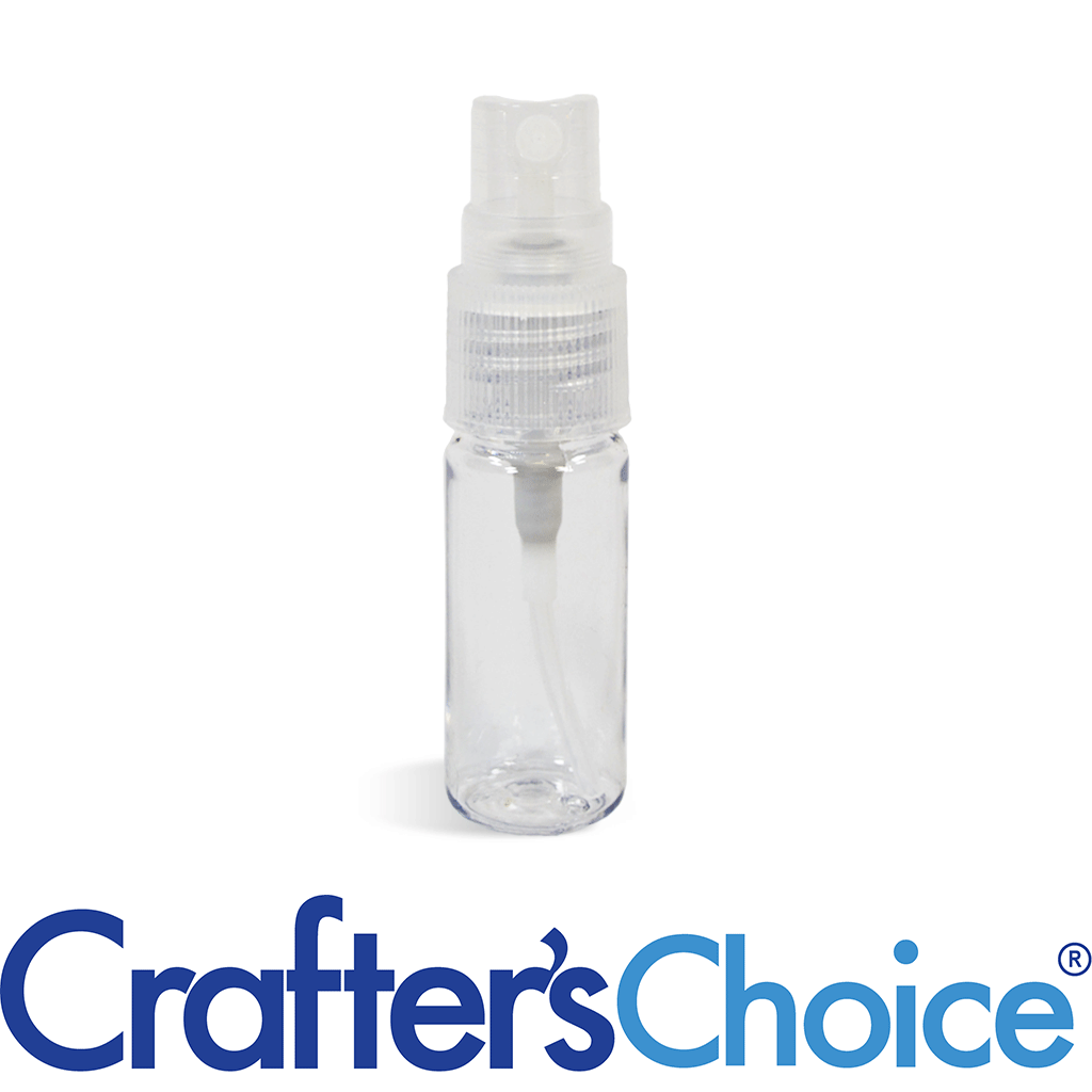 0.33 oz (10 ml) Clear Plastic Bottle, Sprayer, Cap Top - Crafter's