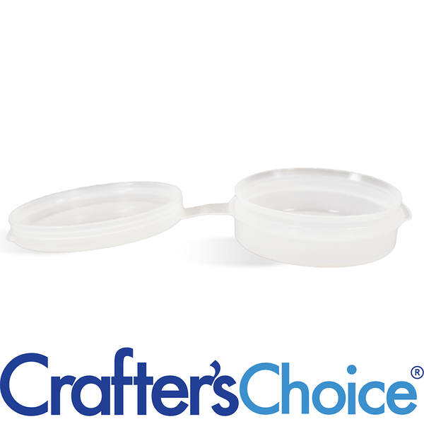 0.25 oz LDPE Polycon with Hinged Lid - Natural - Zoom Media 1