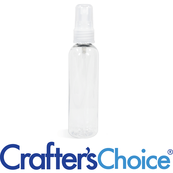 8 oz Clear Bullet with Natural Ribbed Sprayer Set - Zoom Media 1