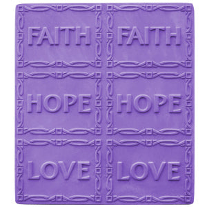 Faith, Hope, Love Soap Mold Tray (MW 08)
