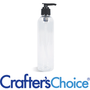 8 oz Clear Bullet w/ Black Ribbed Saddle Pump Set - Zoom Thumbnail Media 1