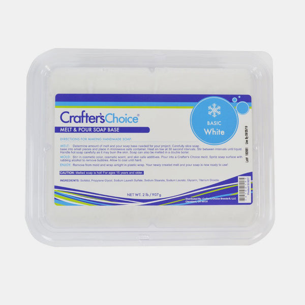 Basic White MP Soap Base - 2 lb Tray