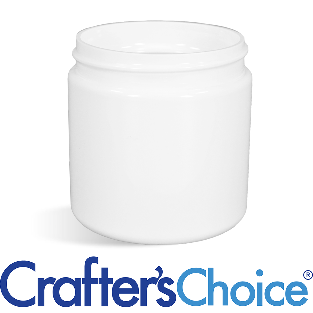 8 oz White Basic Plastic Jar - 70/400 - Wholesale Supplies Plus