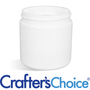 8 oz White Basic Plastic Jar - 70/400
