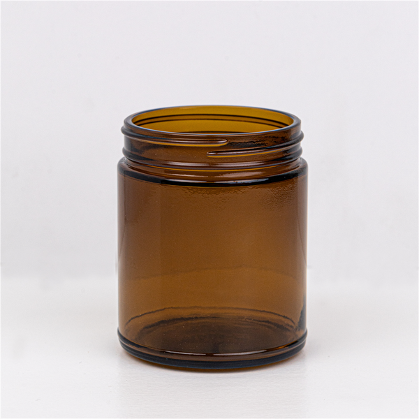 9 oz Amber Straight Sided Jar