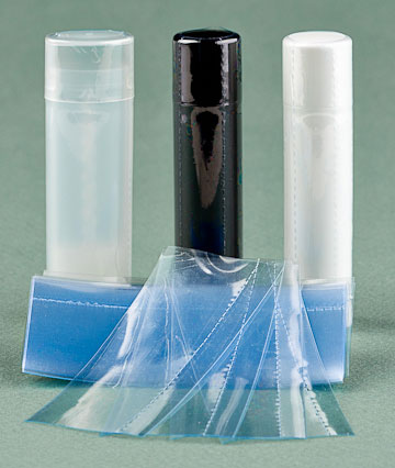 Shrink Band 28 x 70 Vert Perf: fits 0.15 oz Round & Oval Lip Tube - Zoom Media 1