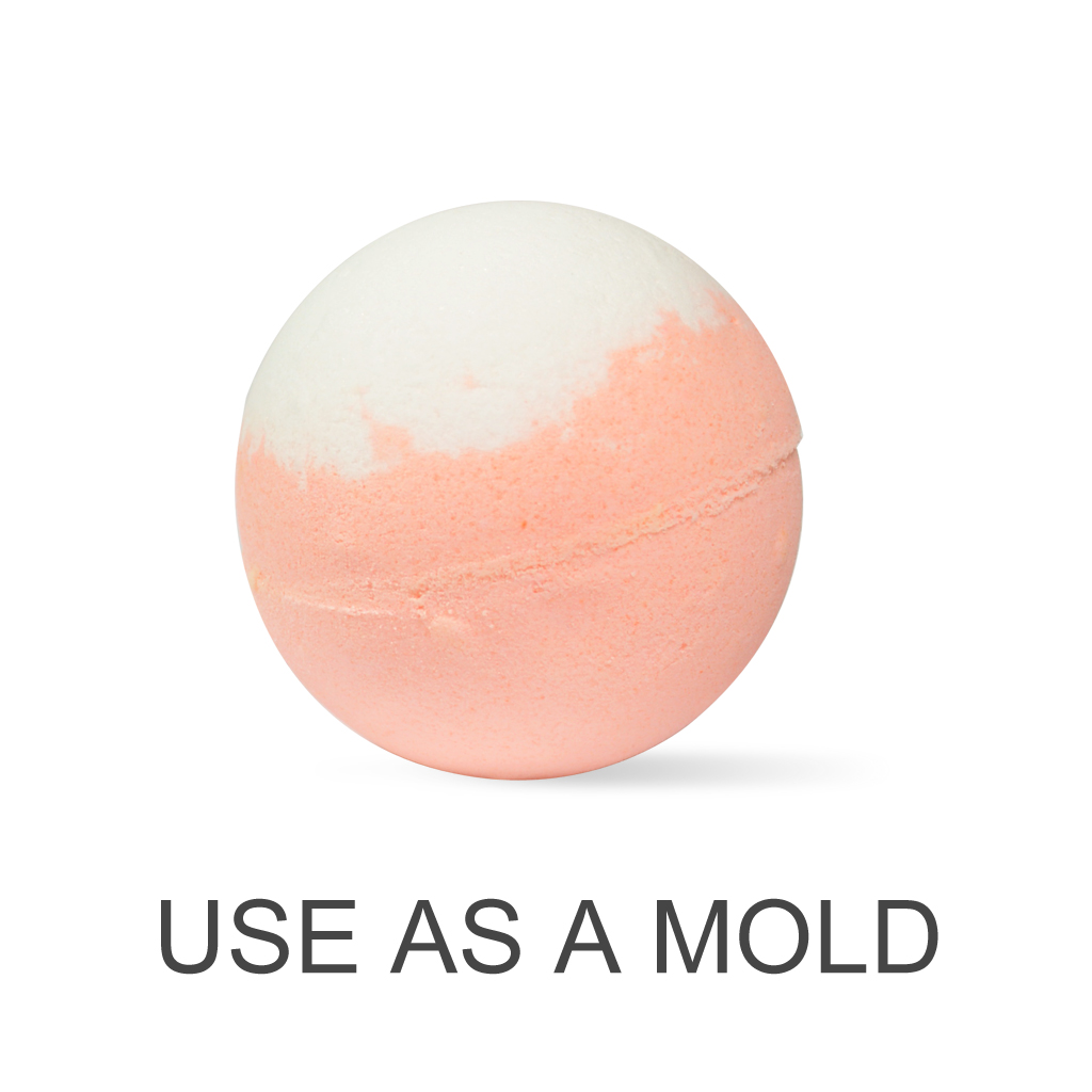 Bath Bomb Ball Mold - 2.75" diameter (2 pc set)