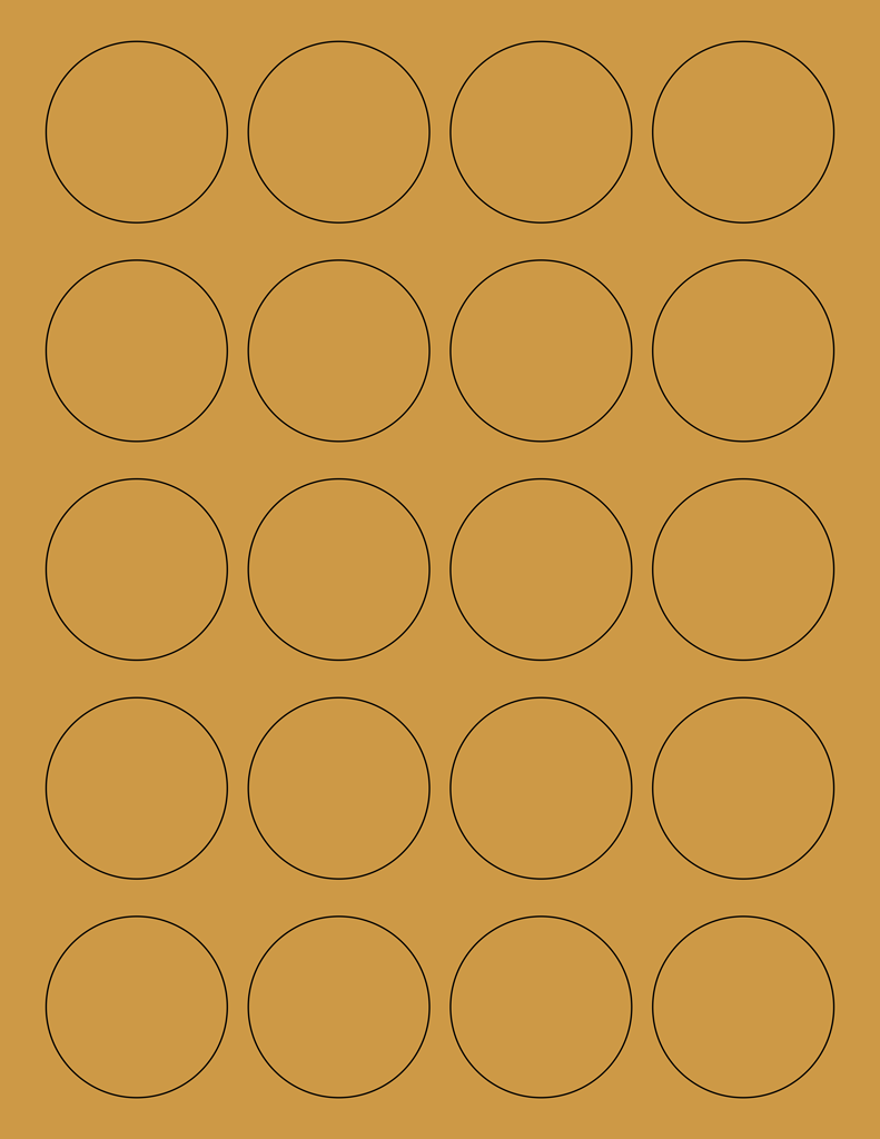 Kraft Labels - 23.23" Circle (A 23) - Wholesale Supplies Plus Throughout Template For Circle Labels