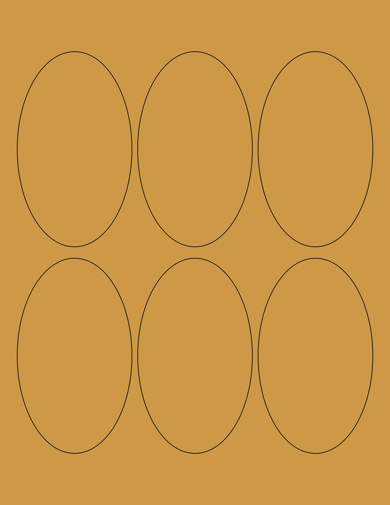 Kraft Labels - 233.233 x 233.233" Oval (B 23) - Wholesale Supplies Plus With Regard To 4 X 2.5 Label Template