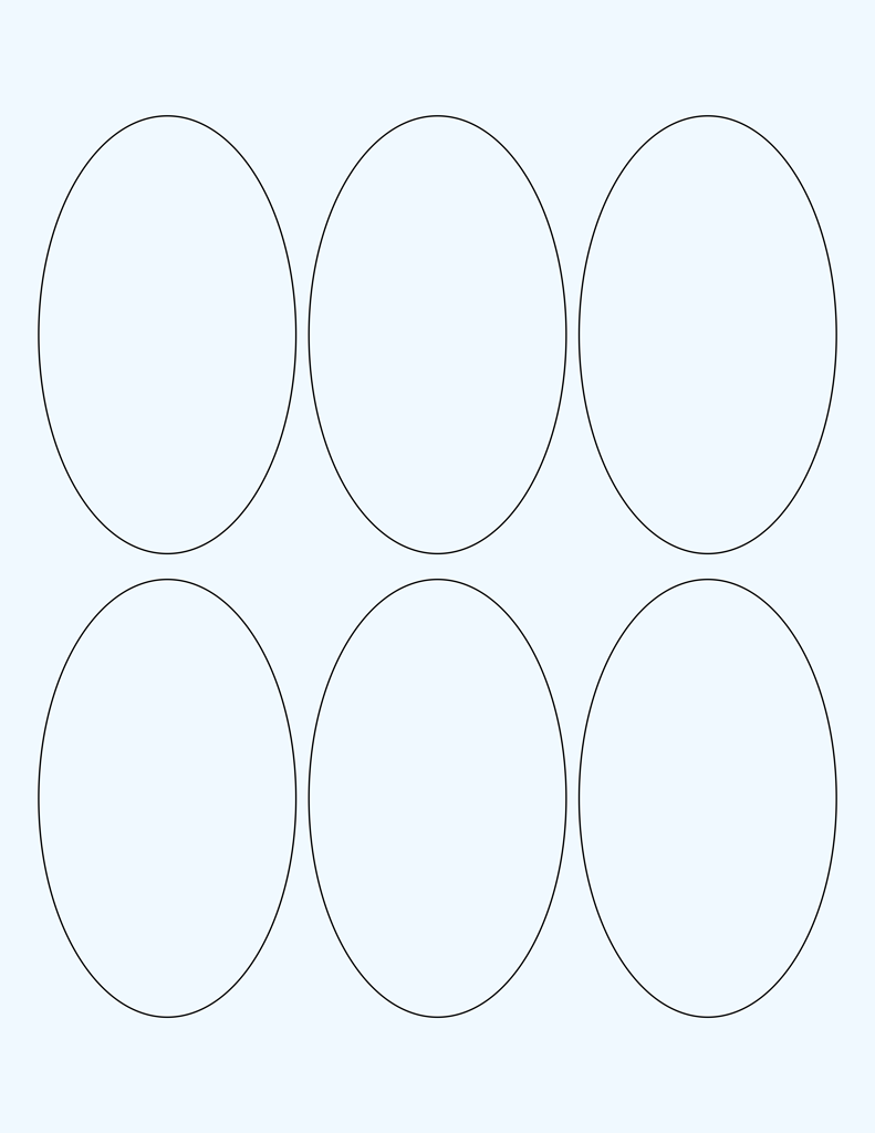 Clear Glossy Labels - 233.233 x 233.233" Oval (G 23) - Wholesale Supplies Plus With 4 X 2.5 Label Template