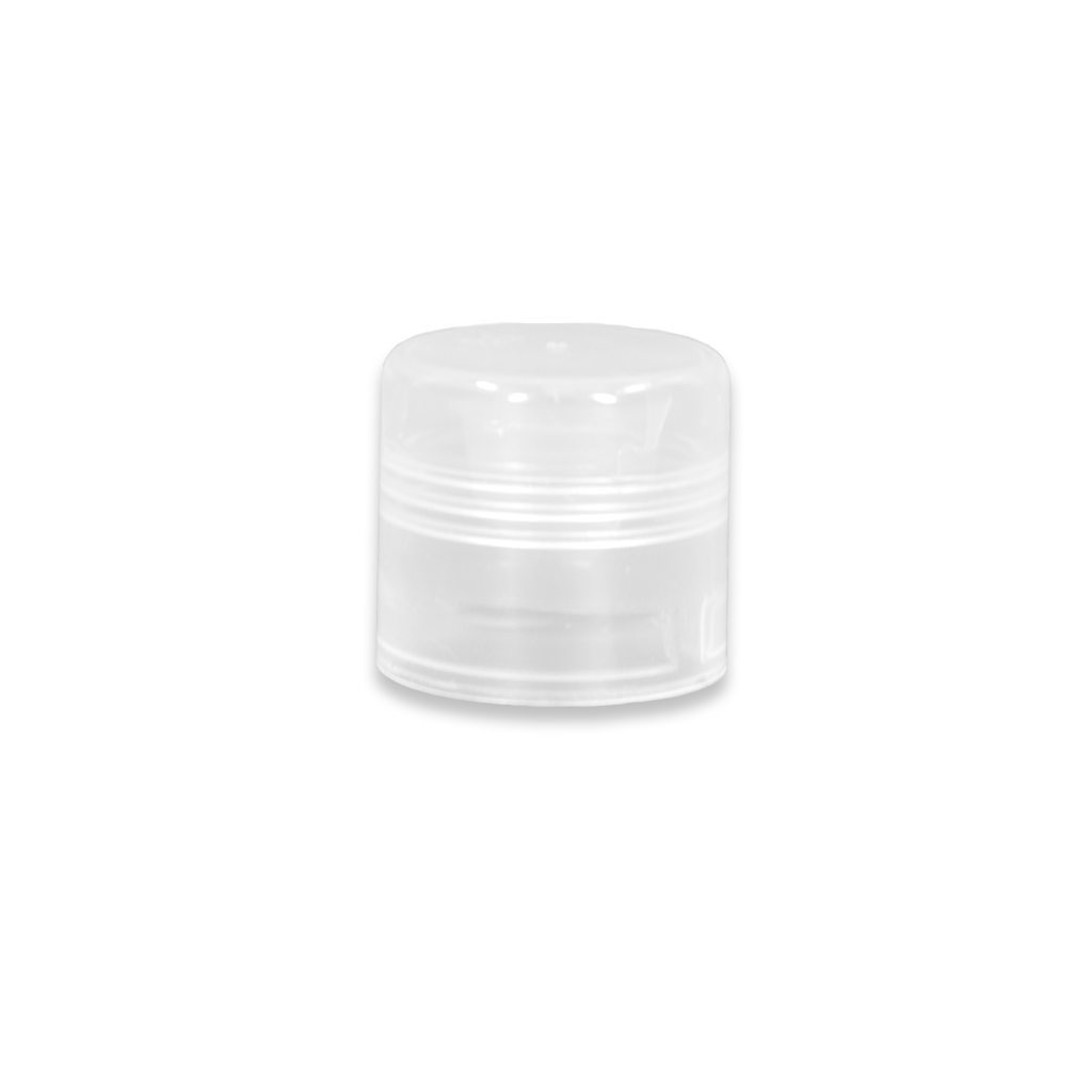 Cap for Lip Tube - Clear, Round