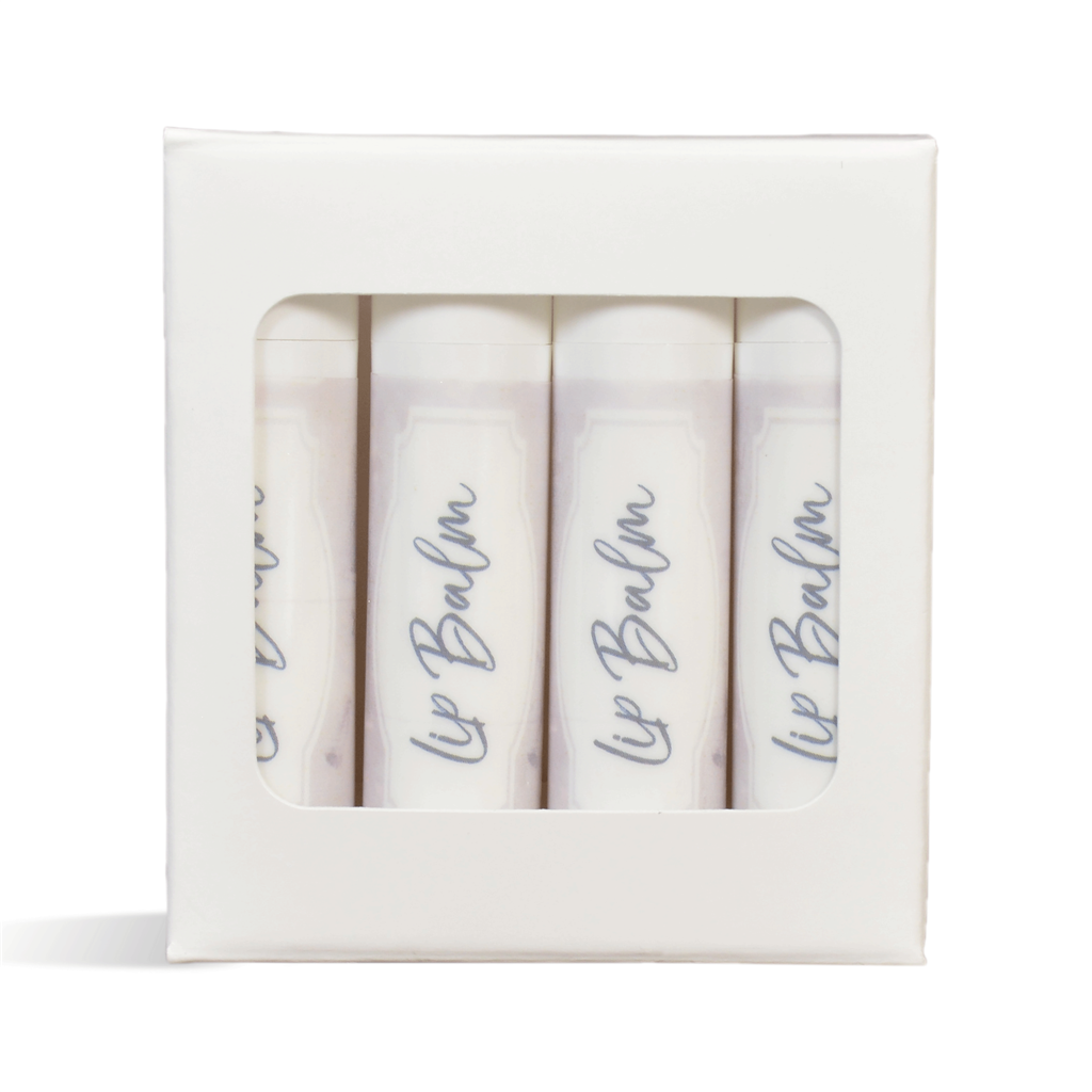 Lip Tube Box (Holds 4 Tubes) - WHITE COLOR