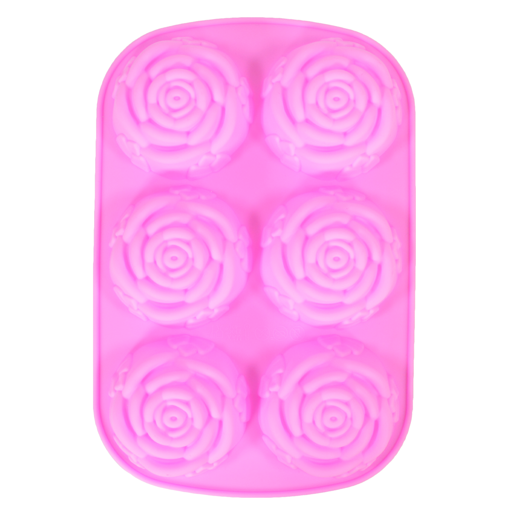 Rose with Leaves Silicone Mold