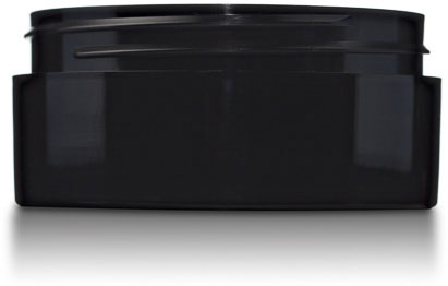 2 oz Black Low Profile Jar: Straight Base