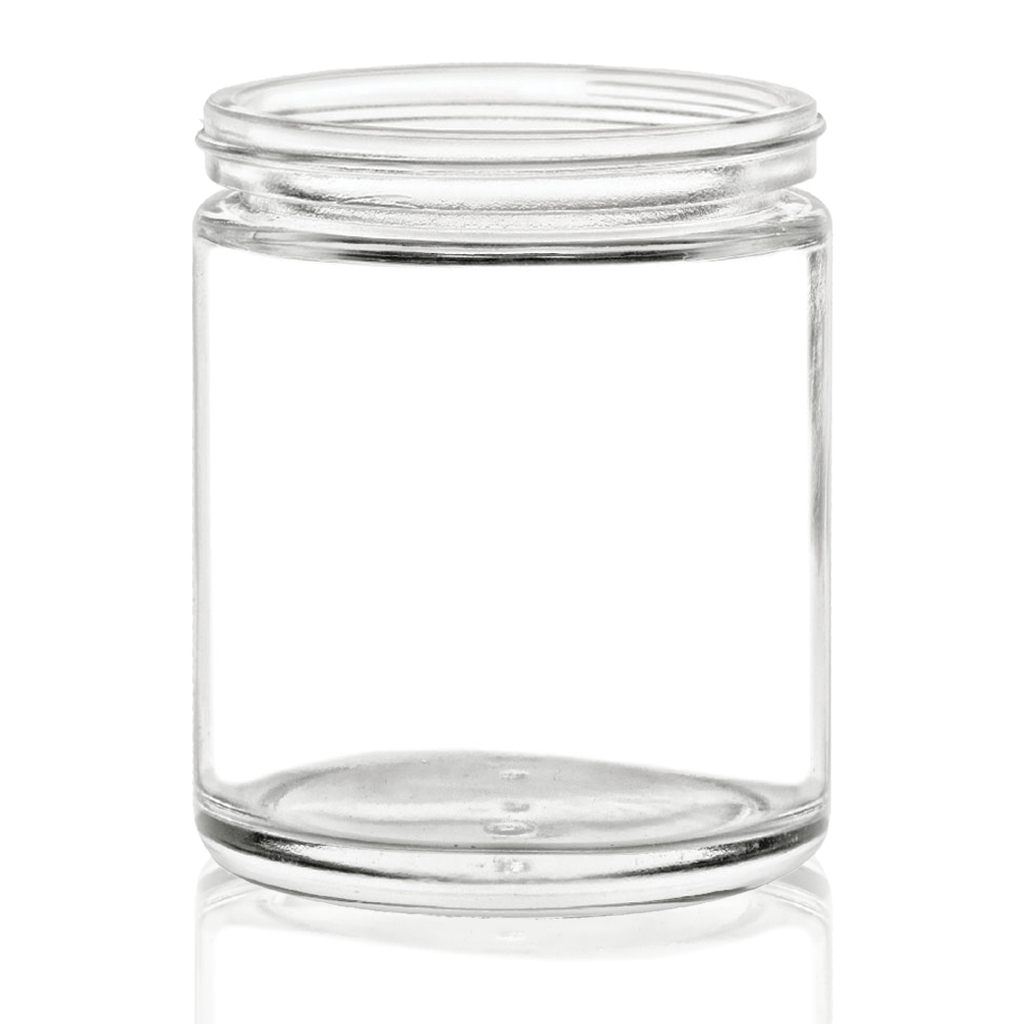 8 oz Straight Sided Mason Glass Jar with your choice of lid - Made in USA