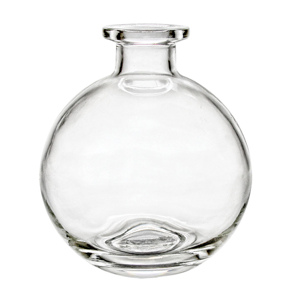 08.5 oz Clear Round Glass Diffuser Bottle - Wholesale Supplies Plus