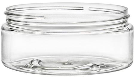 8 oz Clear PETE Jar: Low Profile