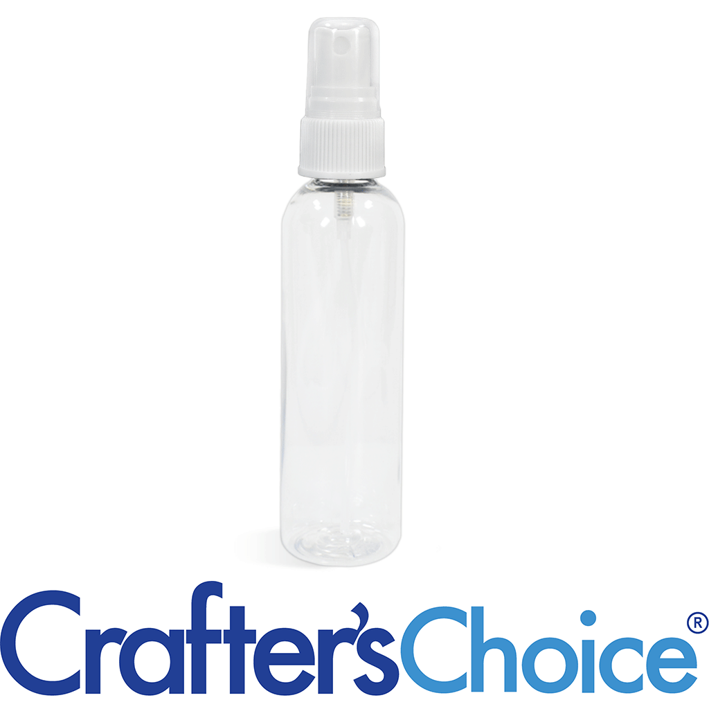 08 oz Clear Bullet with White Ribbed Sprayer Set 