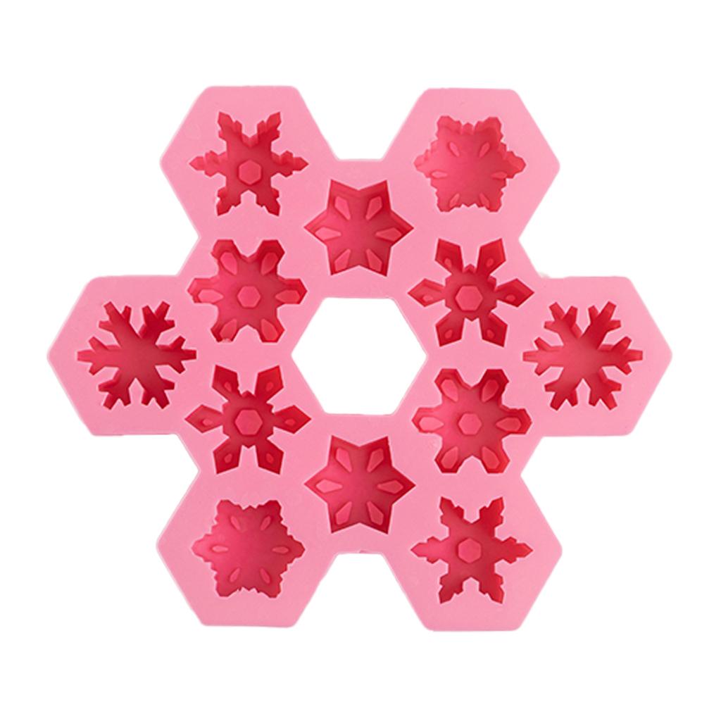 Snowflakes Mold Set for Ice Cube Tray Homemade Mini Soap Lotion Bar  Chocolate DIY 