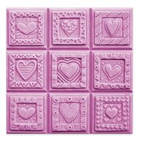 Crazy Hearts Soap Mold Tray (MW 50)