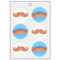 Mustache Small Round Mold (LOP 18)