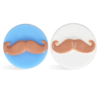 Mustache Small Round Mold (LOP 18)