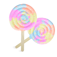 Rainbow Lollipop Bubble Wand Kit