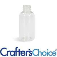 02 oz Clear PET Boston Round Bottle - 20/410