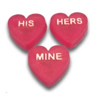 His, Hers, Mine Hearts Soap Mold (Special Order)
