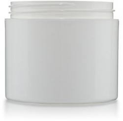 4 oz White Jar: Straight Base