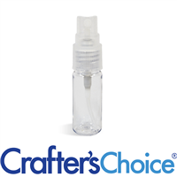 0.33 oz Clear Plastic Bottle, Sprayer, Cap Top 