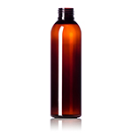 6 oz. Amber PET Cosmo Round Bottle, 24-410