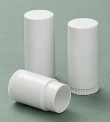 White Mini Lip Balm Tube & Cap Set