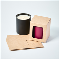 Candle Box with Window - Kraft (10 oz Tumbler)