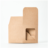 Candle Box with Window - Kraft (10 oz Tumbler)