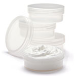 Low Profile Frosted 2.9 oz. Jar with Lid