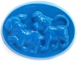 Playful Puppies Soap Mold: 4 Cavity