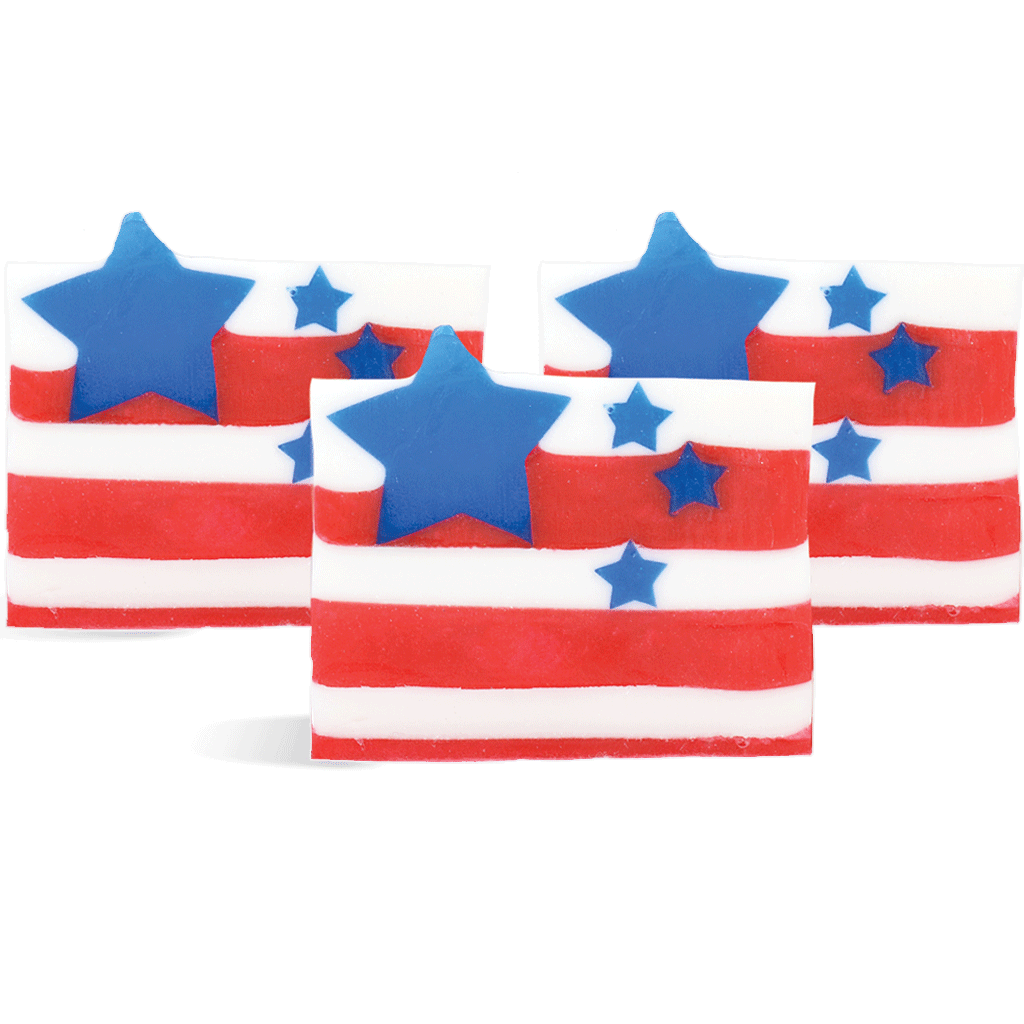 American Flag Half Loaf Soap Kit