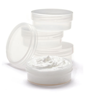 03 oz Natural LOW PROFILE Plastic Jar & Top