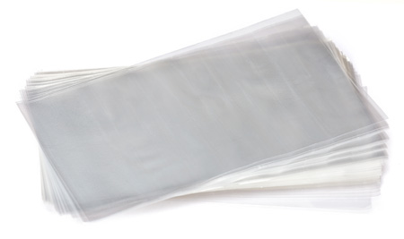 5.75" x 9.75" Crystal Clear Flat Poly (Cello) Bags