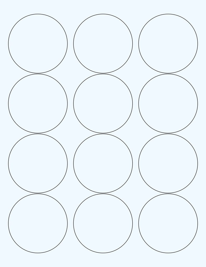 Clear Glossy Labels - 2.5" Circle (G 8)